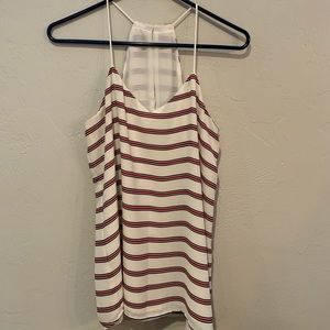 Express blue, red, and white striped cami